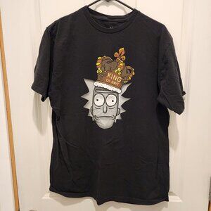 Ripple Junction Brand Black Rick and Morty T-Shirt, Size XL